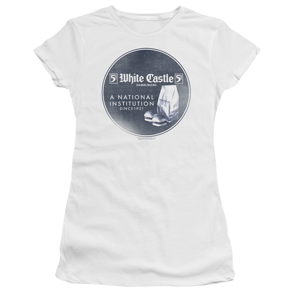 White Castle National Institution - Juniors T-Shirt Juniors T-Shirt White Castle   