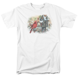 Wild Wings Cardinals Rustic Retreat - Men's Regular Fit T-Shirt Men's Regular Fit T-Shirt Wild Wings   
