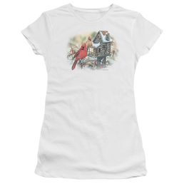 Wild Wings Cardinals Rustic Retreat - Juniors T-Shirt Juniors T-Shirt Wild Wings   