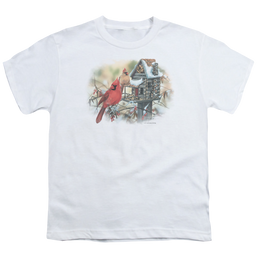 Wild Wings Cardinals Rustic Retreat - Youth T-Shirt Youth T-Shirt (Ages 8-12) Wild Wings   