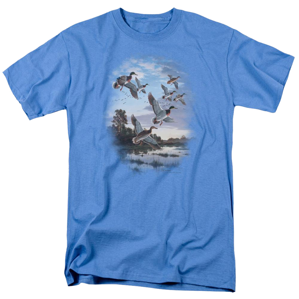 Wild Wings Evening Flight Mallards - Men's Regular Fit T-Shirt Men's Regular Fit T-Shirt Wild Wings   