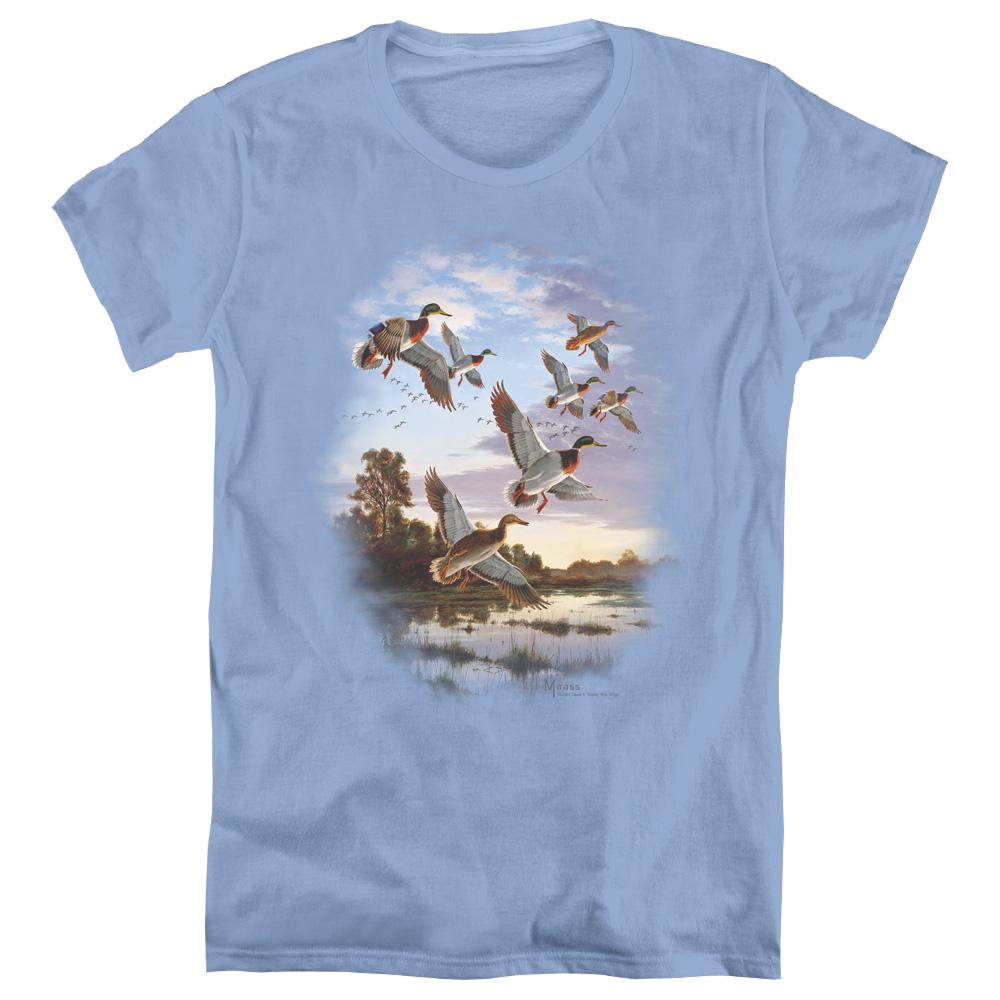 Wild Wings Evening Flight Mallards - Women's T-Shirt Women's T-Shirt Wild Wings   