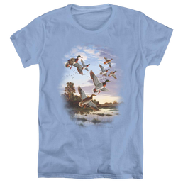 Wild Wings Evening Flight Mallards - Women's T-Shirt Women's T-Shirt Wild Wings   