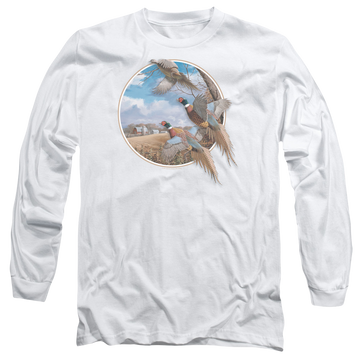 Wild Wings October Memories Pheasants - Men's Long Sleeve T-Shirt Men's Long Sleeve T-Shirt Wild Wings   