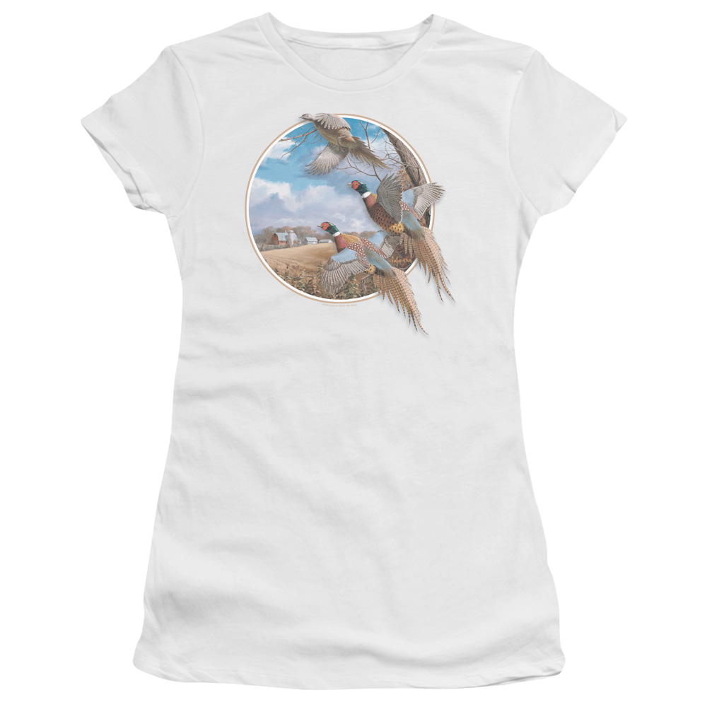 Wild Wings October Memories Pheasants - Juniors T-Shirt Juniors T-Shirt Wild Wings   