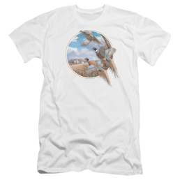 Wild Wings October Memories Pheasants - Men's Premium Slim Fit T-Shirt Men's Premium Slim Fit T-Shirt Wild Wings   