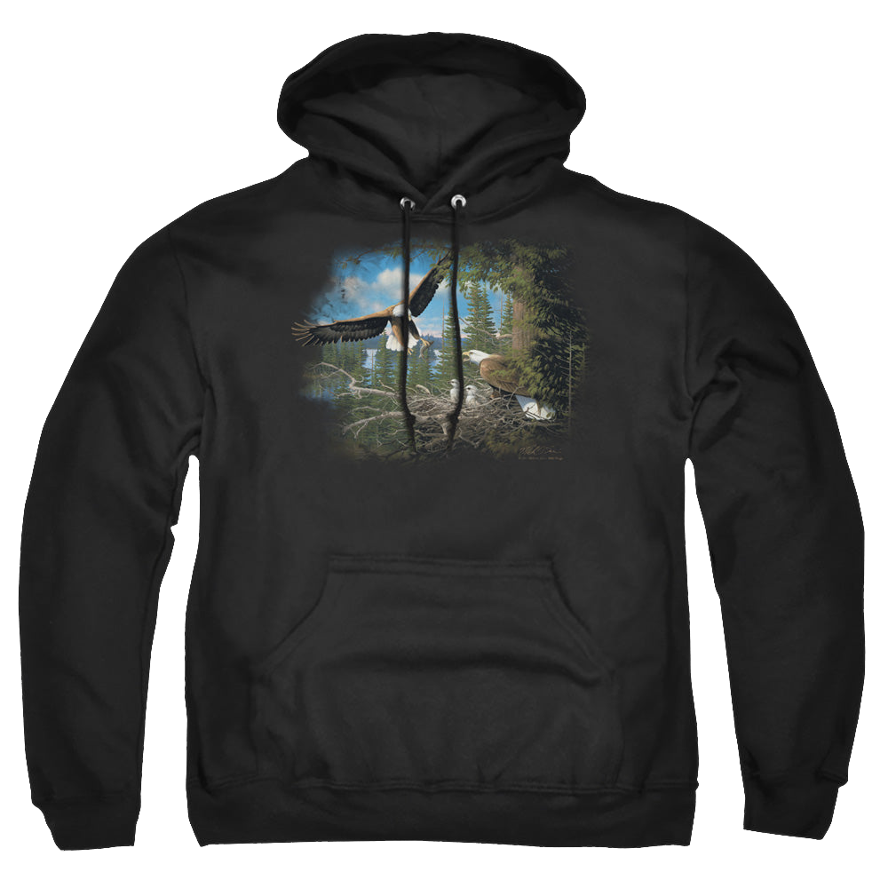 Wild Wings Spring Bald Eagles - Pullover Hoodie Pullover Hoodie Wild Wings   