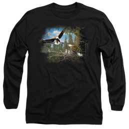 Wild Wings Spring Bald Eagles - Men's Long Sleeve T-Shirt Men's Long Sleeve T-Shirt Wild Wings   