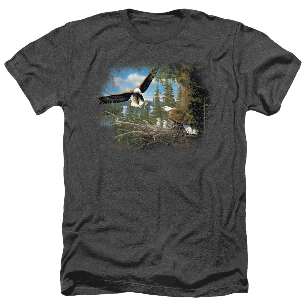 Wild Wings Spring Bald Eagles - Men's Heather T-Shirt Men's Heather T-Shirt Wild Wings   