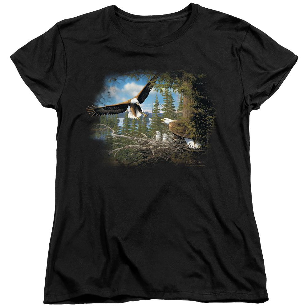 Wild Wings Spring Bald Eagles - Women's T-Shirt Women's T-Shirt Wild Wings   