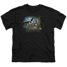 Wild Wings Spring Bald Eagles - Youth T-Shirt Youth T-Shirt (Ages 8-12) Wild Wings   