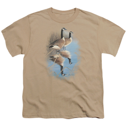 Wild Wings Morning Reflections Canada Geese - Youth T-Shirt Youth T-Shirt (Ages 8-12) Wild Wings   
