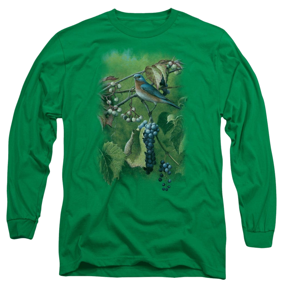 Wild Wings Summertime Estrn Bluebird - Men's Long Sleeve T-Shirt Men's Long Sleeve T-Shirt Wild Wings   
