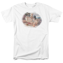 Wild Wings Lunch Break Lab Pups - Men's Regular Fit T-Shirt Men's Regular Fit T-Shirt Wild Wings   