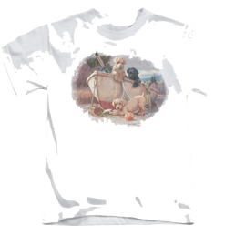 Wild Wings Lunch Break Lab Pups - Kid's T-Shirt Kid's T-Shirt (Ages 4-7) Wild Wings   