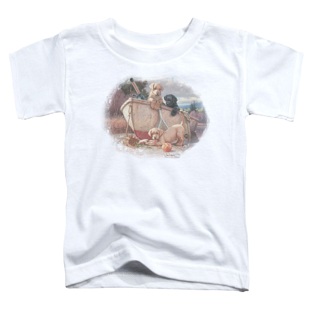 Wild Wings Lunch Break Lab Pups - Toddler T-Shirt Toddler T-Shirt Wild Wings   