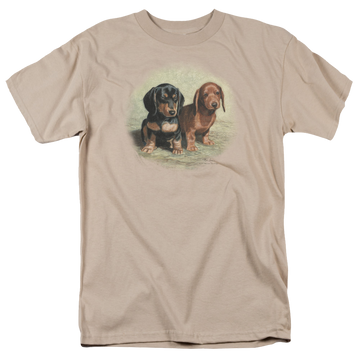 Wild Wings Dachshund Pups - Men's Regular Fit T-Shirt Men's Regular Fit T-Shirt Wild Wings   