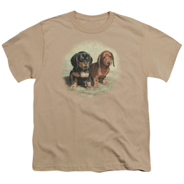 Wild Wings Dachshund Pups - Youth T-Shirt Youth T-Shirt (Ages 8-12) Wild Wings   