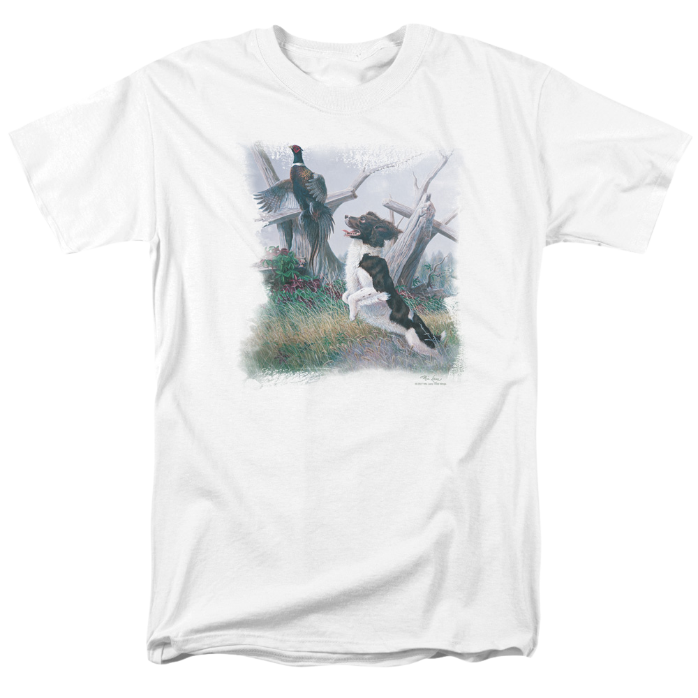 Wild Wings Springer With Pheasant - Men's Regular Fit T-Shirt Men's Regular Fit T-Shirt Wild Wings   