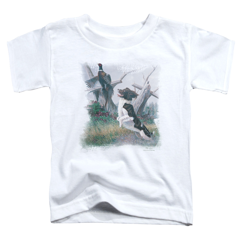 Wild Wings Springer With Pheasant - Toddler T-Shirt Toddler T-Shirt Wild Wings   