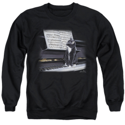 Wild Wings Kitten On The Keys - Men's Crewneck Sweatshirt Men's Crewneck Sweatshirt Wild Wings   