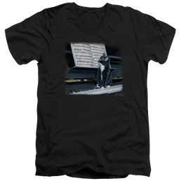 Wild Wings Kitten On The Keys - Men's V-Neck T-Shirt Men's V-Neck T-Shirt Wild Wings   