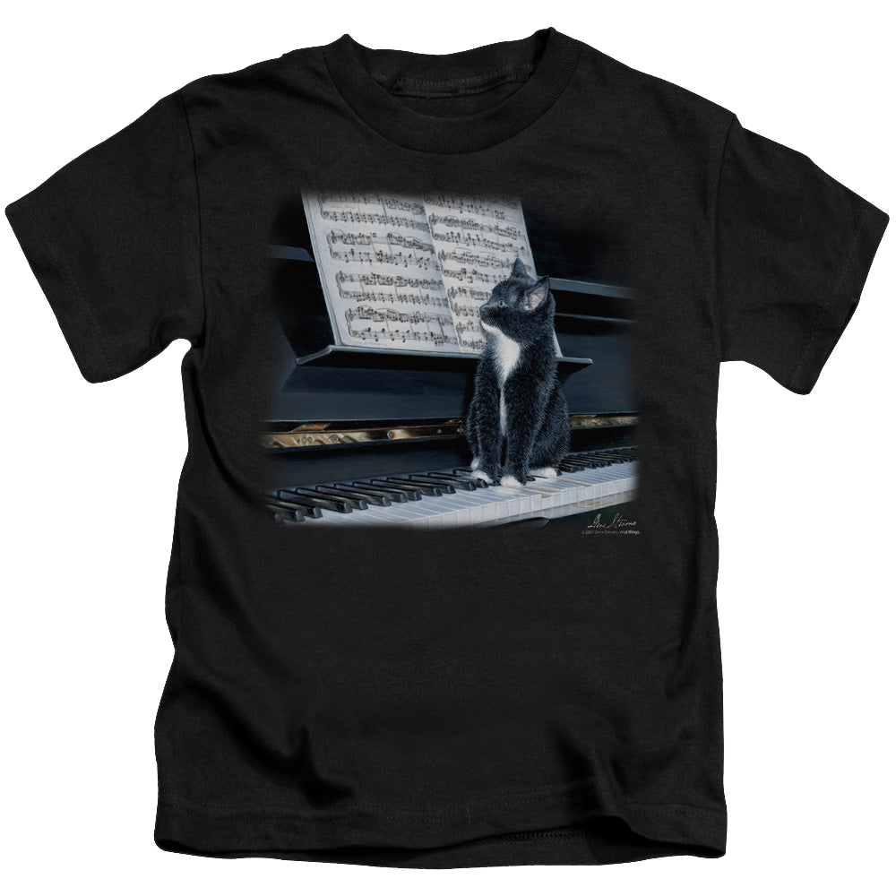 Wild Wings Kitten On The Keys - Kid's T-Shirt Kid's T-Shirt (Ages 4-7) Wild Wings   