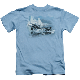 Wild Wings Glaciers Edge Orcas - Kid's T-Shirt Kid's T-Shirt (Ages 4-7) Wild Wings   