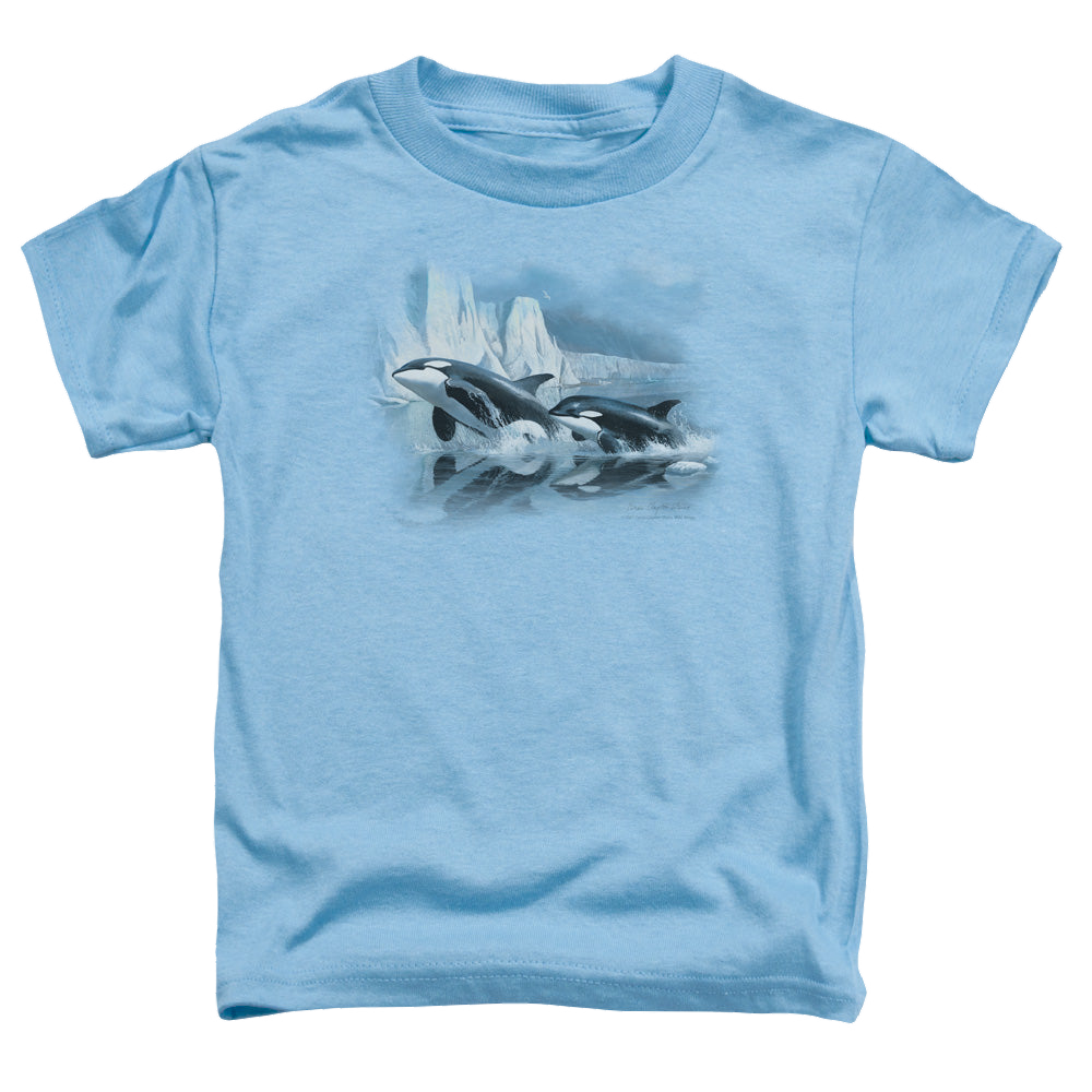 Wild Wings Glaciers Edge Orcas - Toddler T-Shirt Toddler T-Shirt Wild Wings   