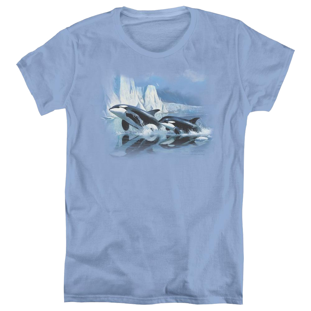 Wild Wings Glaciers Edge Orcas - Women's T-Shirt Women's T-Shirt Wild Wings   