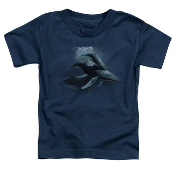 Navy toddler t-shirt with Wild Wings Power&Grace graphic