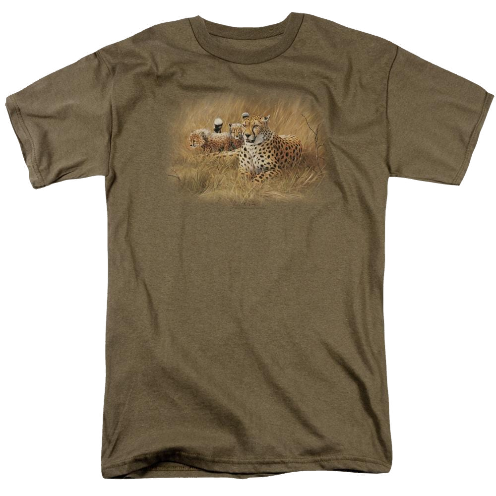Wild Wings Cheetah Family - Men's Regular Fit T-Shirt Men's Regular Fit T-Shirt Wild Wings   