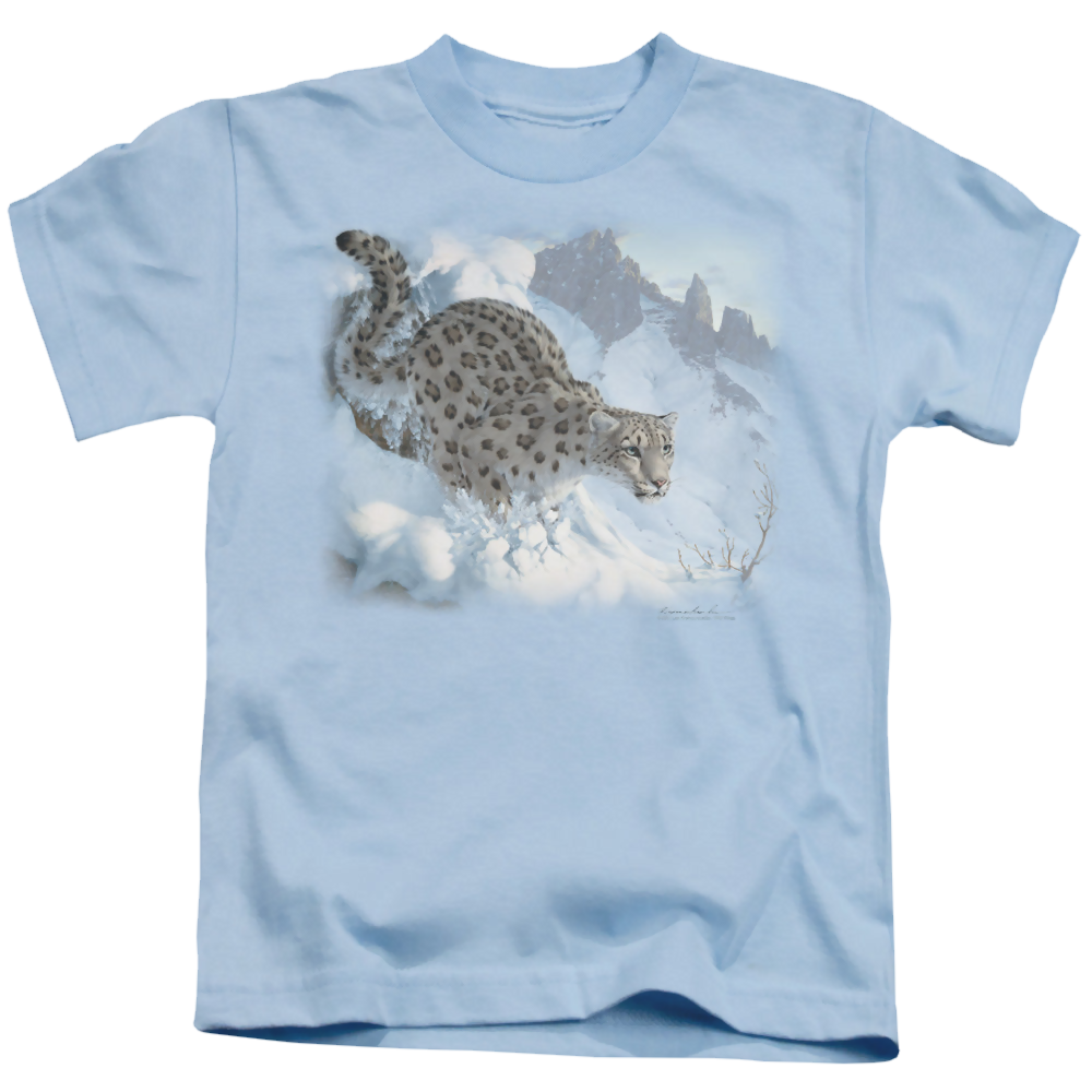 Wild Wings Snow Leopard - Kid's T-Shirt Kid's T-Shirt (Ages 4-7) Wild Wings   