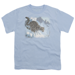 Wild Wings Snow Leopard - Youth T-Shirt Youth T-Shirt (Ages 8-12) Wild Wings   