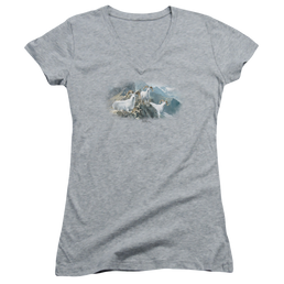 Wild Wings High Trails Dall Sheep - Juniors V-Neck T-Shirt Juniors V-Neck T-Shirt Wild Wings   