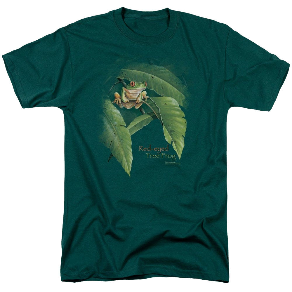 Wild Wings Red Eyed Tree Frog - Men's Regular Fit T-Shirt Men's Regular Fit T-Shirt Wild Wings   