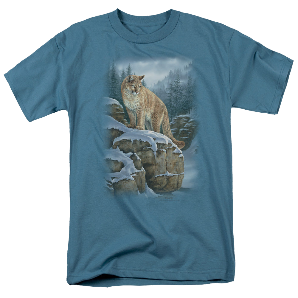 Wild Wings Misty Canyon Cougar - Men's Regular Fit T-Shirt Men's Regular Fit T-Shirt Wild Wings   