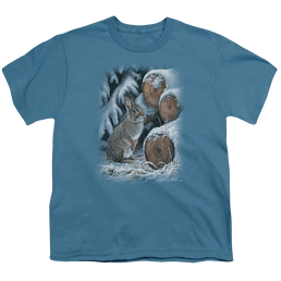 Wild Wings Wood Pile Rabbit - Youth T-Shirt Youth T-Shirt (Ages 8-12) Wild Wings   
