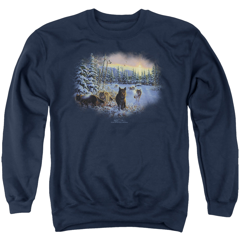 Wild Wings Hunters Moon The Spoils - Men's Crewneck Sweatshirt Men's Crewneck Sweatshirt Wild Wings   