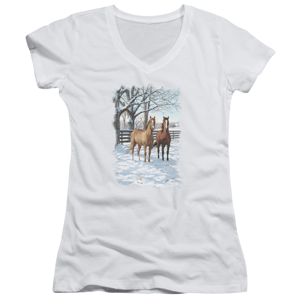 Wild Wings Coffee And Chocolate - Juniors V-Neck T-Shirt Juniors V-Neck T-Shirt Wild Wings   