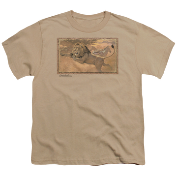 Sand youth t-shirt for ages 8 to 12 with Wild Wings The Rush graphic