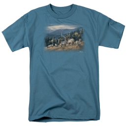 Wild Wings Autumn Gold Elk - Men's Regular Fit T-Shirt Men's Regular Fit T-Shirt Wild Wings   