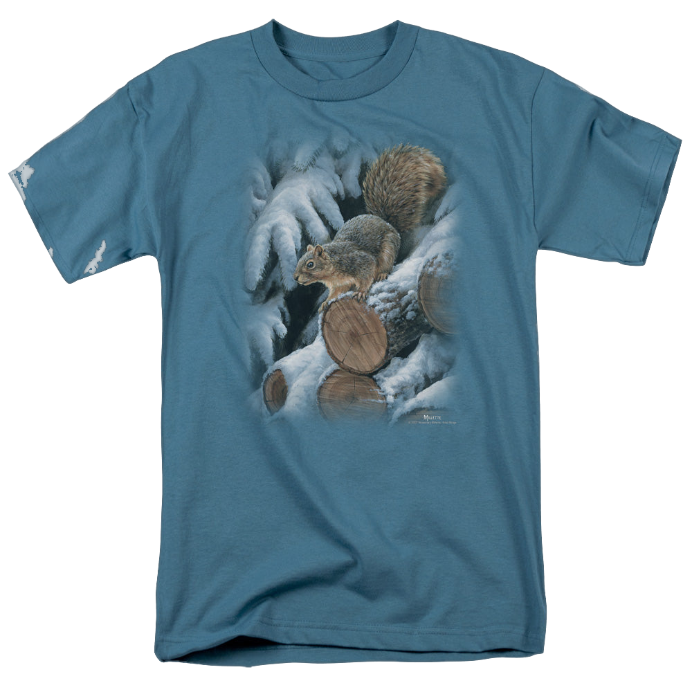 Wild Wings Wood Pile Squirrel - Men's Regular Fit T-Shirt Men's Regular Fit T-Shirt Wild Wings   