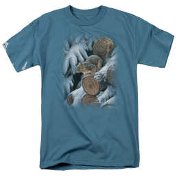 Wild Wings Wood Pile Squirrel - Men's Regular Fit T-Shirt Men's Regular Fit T-Shirt Wild Wings   
