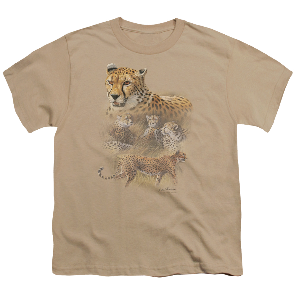 Wild Wings Cheetahs - Youth T-Shirt Youth T-Shirt (Ages 8-12) Wild Wings   