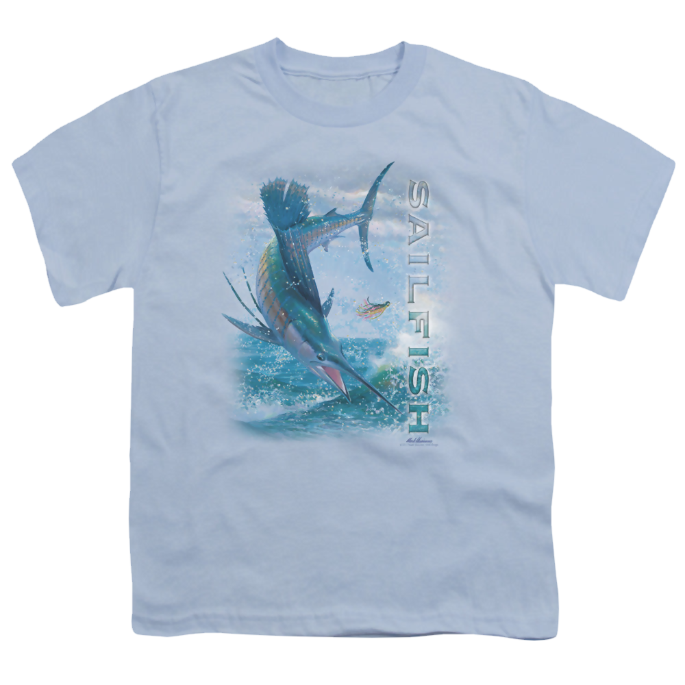 Wild Wings Leaping Sailfish - Youth T-Shirt Youth T-Shirt (Ages 8-12) Wild Wings   