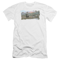 Wild Wings Cape Buffalo - Men's Premium Slim Fit T-Shirt Men's Premium Slim Fit T-Shirt Wild Wings   