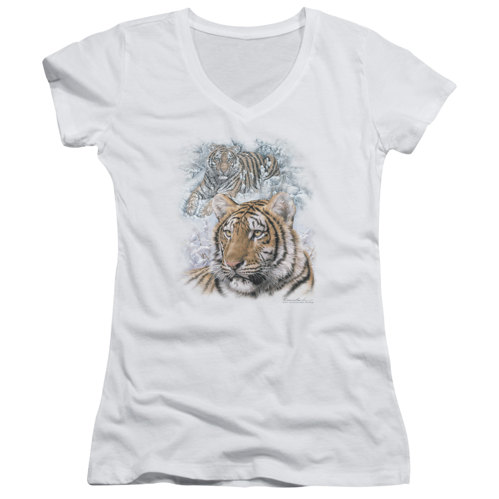 Wild Wings Tigers - Juniors V-Neck T-Shirt Juniors V-Neck T-Shirt Wild Wings   