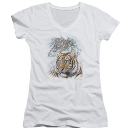 Wild Wings Tigers - Juniors V-Neck T-Shirt Juniors V-Neck T-Shirt Wild Wings   