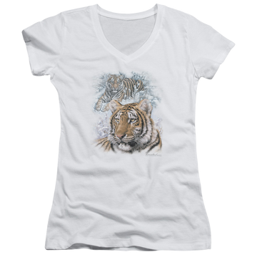 Wild Wings Tigers - Juniors V-Neck T-Shirt Juniors V-Neck T-Shirt Wild Wings   